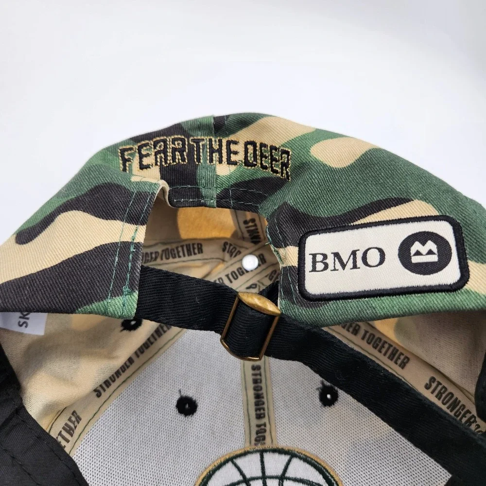 Milwaukee Bucks Hat Sky High Camo Fear The Deer‎ NBA Basketball Adjustable BMO